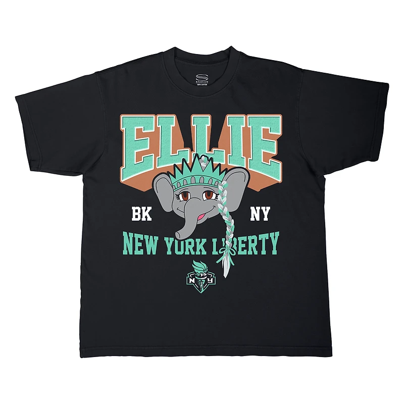 T-shirt unisexe Stadium Essentials noir New York Liberty Most Valuable Mascot Urban Premium