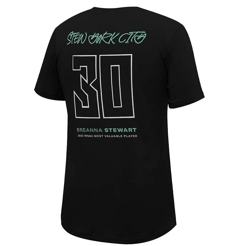 T-shirt unisexe Stadium Essentials Breanna Stewart noir New York Liberty 2023 WNBA MVP Player