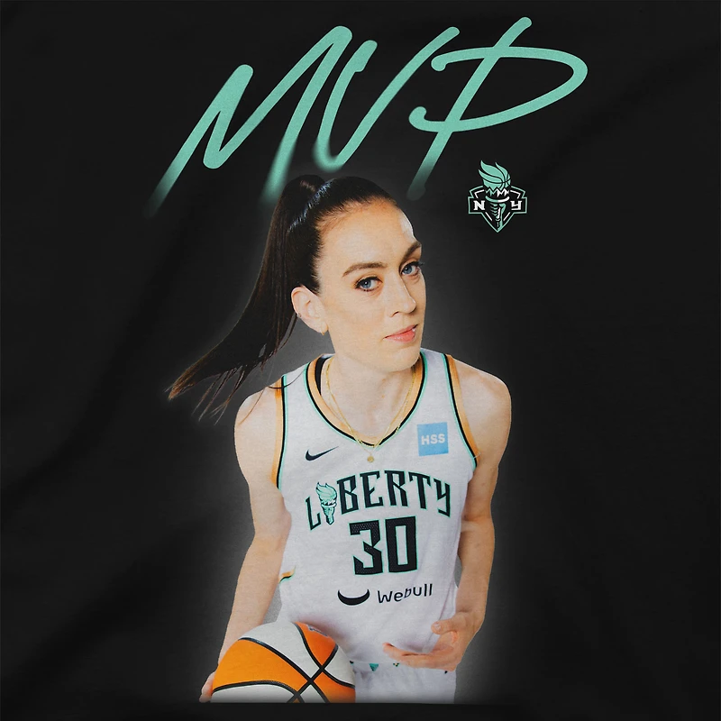 T-shirt unisexe Stadium Essentials Breanna Stewart noir New York Liberty 2023 WNBA MVP Player