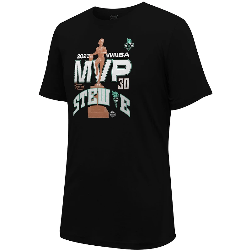 T-shirt unisexe Stadium Essentials Breanna Stewart noir New York Liberty 2023 WNBA MVP