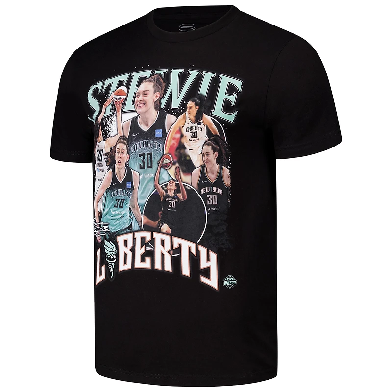 T-shirt unisexe Stadium Essentials Breanna Stewart noir New York Liberty 2024 Crossroads