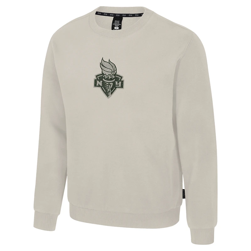 Sweat-shirt unisexe Stadium Essentials couleur crème New York Liberty Club Level en chenille