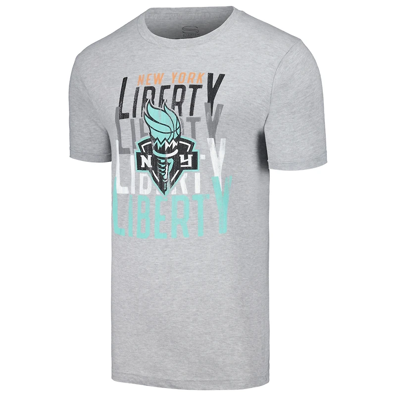 T-shirt unisexe Stadium Essentials Heather Grey New York Liberty Dedication