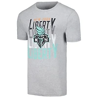 T-shirt unisexe Stadium Essentials Heather Grey New York Liberty Dedication