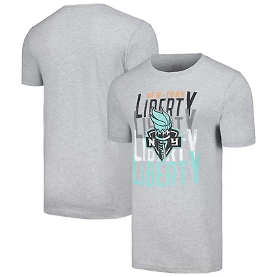 T-shirt unisexe Stadium Essentials Heather Grey New York Liberty Dedication