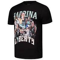 T-shirt unisexe Stadium Essentials Sabrina Ionescu noir New York Liberty 2024 Crossroads