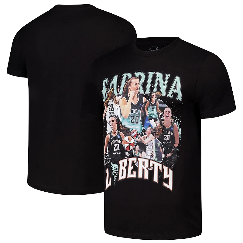 Unisex Stadium Essentials Sabrina Ionescu Black New York Liberty 2024 Crossroads T-Shirt
