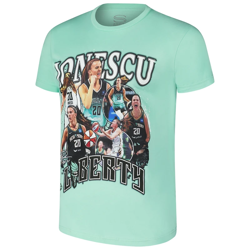 T-shirt unisexe Stadium Essentials Sabrina Ionescu Mint New York Liberty Crossroads Player