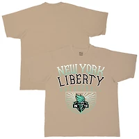 T-shirt unisexe Stadium Essentials Sand New York Liberty Rays Up Urban Premium coupe décontractée