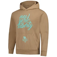 Sweat à capuche surdimensionné urbain unisexe Stadium Essentials Tan New York Liberty Paradise