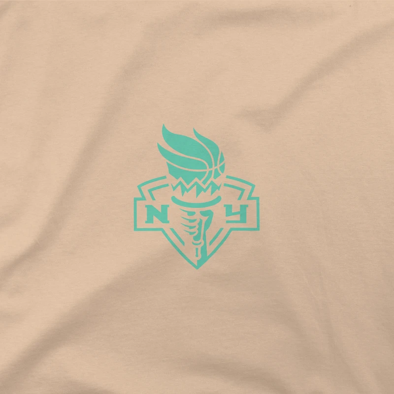 Sweat à capuche surdimensionné urbain unisexe Stadium Essentials Tan New York Liberty Paradise