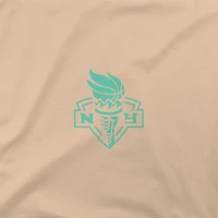 Sweat à capuche surdimensionné urbain unisexe Stadium Essentials Tan New York Liberty Paradise