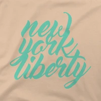 Sweat à capuche surdimensionné urbain unisexe Stadium Essentials Tan New York Liberty Paradise
