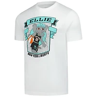 T-shirt unisexe Stadium Essentials blanc New York Liberty Ellie Mascot Established