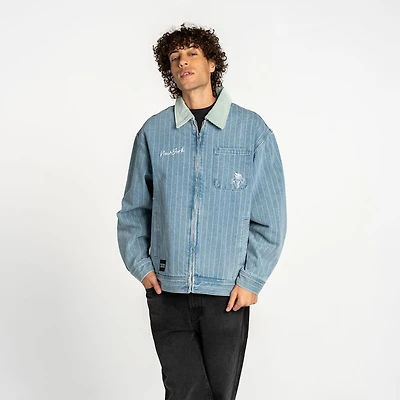 Unisex The Wild Collective  Denim New York Liberty Conductor Full-Zip Jacket