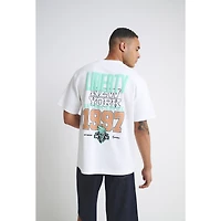 T-shirt unisexe blanc à imprimé Liberty de New York