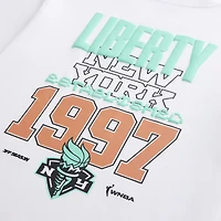 T-shirt unisexe blanc à imprimé Liberty de New York