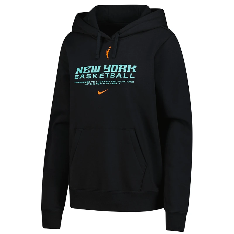 Sweat à capuche Nike New York Liberty Club City noir pour femme