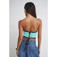 Women's  Mint New York Liberty Fleece Corset