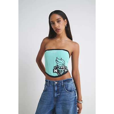 Women's  Mint New York Liberty Fleece Corset