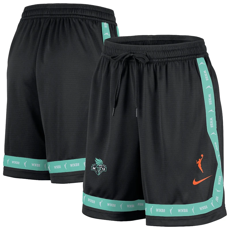 Women's Nike Black New York Liberty Crossover Practice Shorts