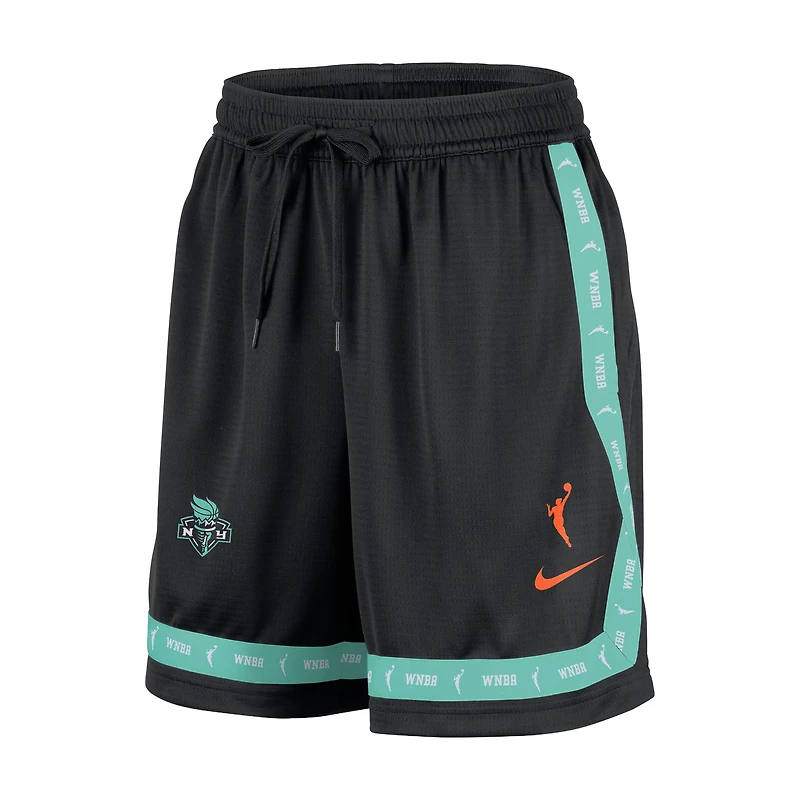 Women's Nike Black New York Liberty Crossover Practice Shorts