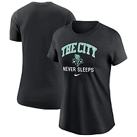 Women's Nike Black New York Liberty The City Never Sleeps T-Shirt