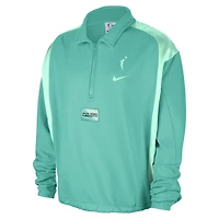 Pull de basketball Nike Mint New York Liberty en polaire à quart zip Performance pour femme