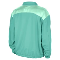 Women's Nike  Mint New York Liberty Basketball Fleece Quarter-Zip Performance Pullover