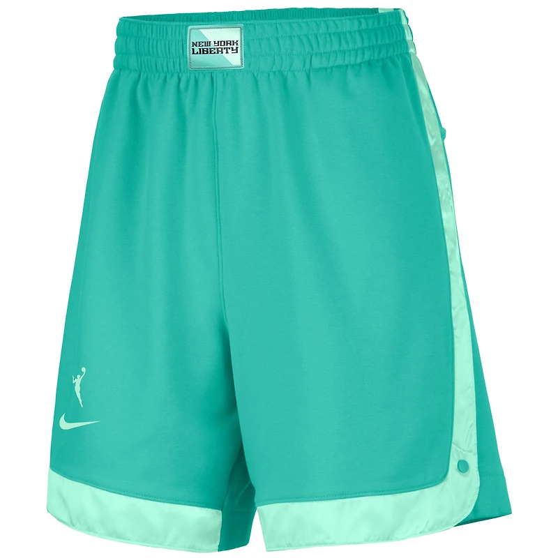Short de basketball Nike Mint New York Liberty Fly en molleton tri-blend pour femme