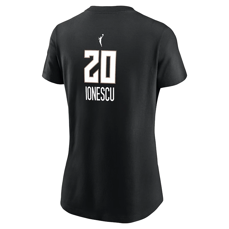 Women's Nike Sabrina Ionescu Black New York Liberty Name & Number Explorer Edition T-Shirt