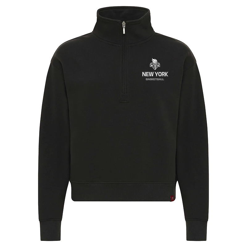 Pull-over à col zippé Marant anthracite de la collection Sportiqe New York Liberty Athletic Club pour femme
