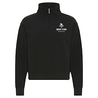 Pull-over à col zippé Marant anthracite de la collection Sportiqe New York Liberty Athletic Club pour femme