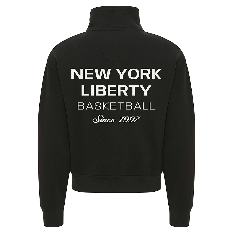 Pull-over à col zippé Marant anthracite de la collection Sportiqe New York Liberty Athletic Club pour femme