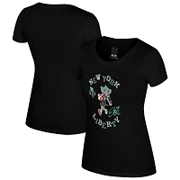 Women's Stadium Essentials Black New York Liberty Mascot Numero Uno T-Shirt