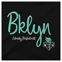 T-shirt noir Stadium Essentials pour femme, troisième quart-temps, New York Liberty