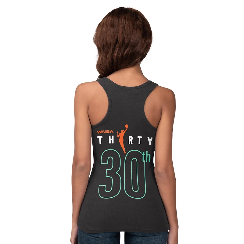 Débardeur Starter noir pour femme, édition spéciale 30e anniversaire du New York Liberty