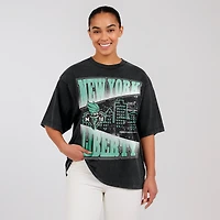 Women's WEAR by Erin Andrews Black New York Liberty Ball Boyfriend T-Shirt