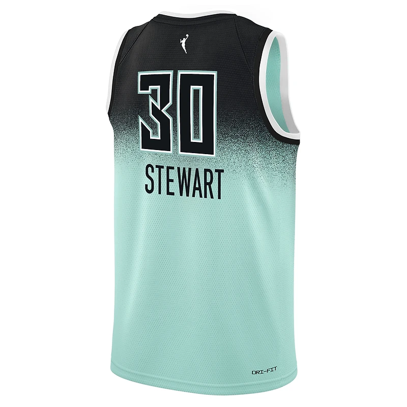 Maillot Nike Breanna Stewart New York Liberty 2021 Explorer Edition Victory Player pour jeune