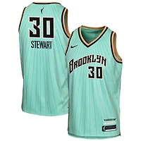Youth Nike Breanna Stewart Mint New York Liberty Victory Jersey - Rebel Edition