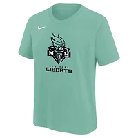 Youth Nike Green New York Liberty Essential Logo T-Shirt