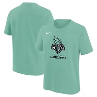 T-shirt Nike vert New York Liberty Essential avec logo pour jeune