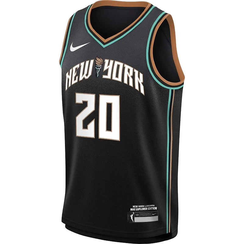 Maillot New York Liberty Swingman Player Nike Sabrina Ionescu pour jeune - Édition Rebel