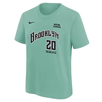 Youth Nike Sabrina Ionescu Mint New York Liberty Rebel Edition Name & Number T-Shirt
