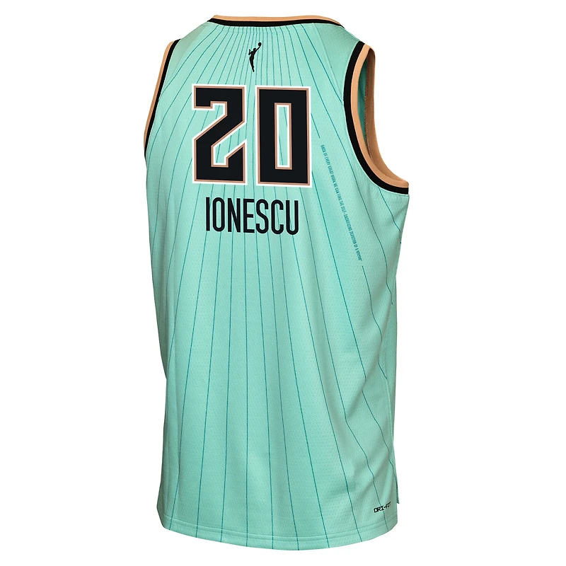 Maillot Nike Sabrina Ionescu New York Liberty Victory pour enfant - Édition Rebelle, couleur menthe