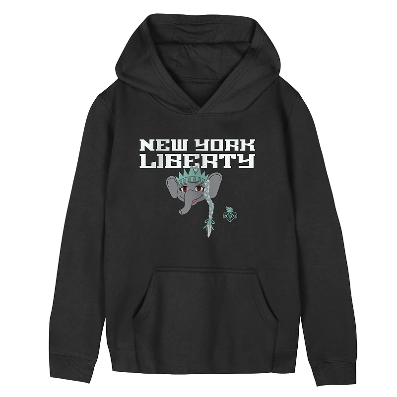 Youth Outerstuff Black New York Liberty City Cheer Hoodie