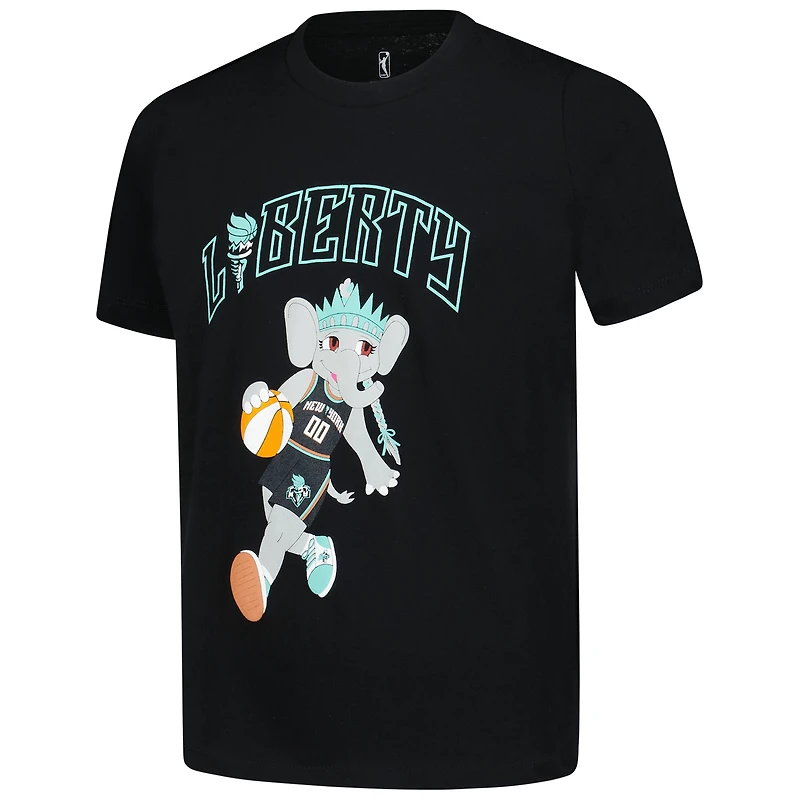 T-shirt noir Youth Outerstuff New York Liberty Ellie Dribble