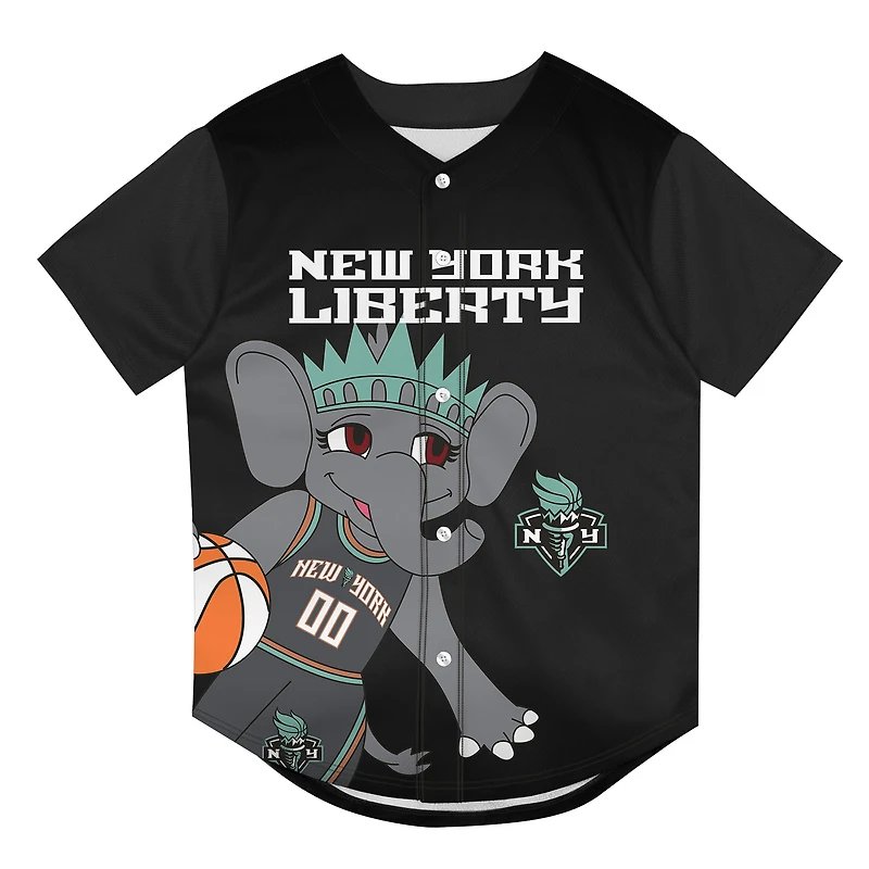 Maillot de mode en maille noir Outerstuff Youth New York Liberty Mascot Friend