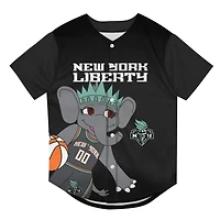 Maillot de mode en maille noir Outerstuff Youth New York Liberty Mascot Friend