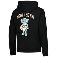 Sweat à capuche noir Youth Outerstuff - Mascotte Ellie debout de New York Liberty